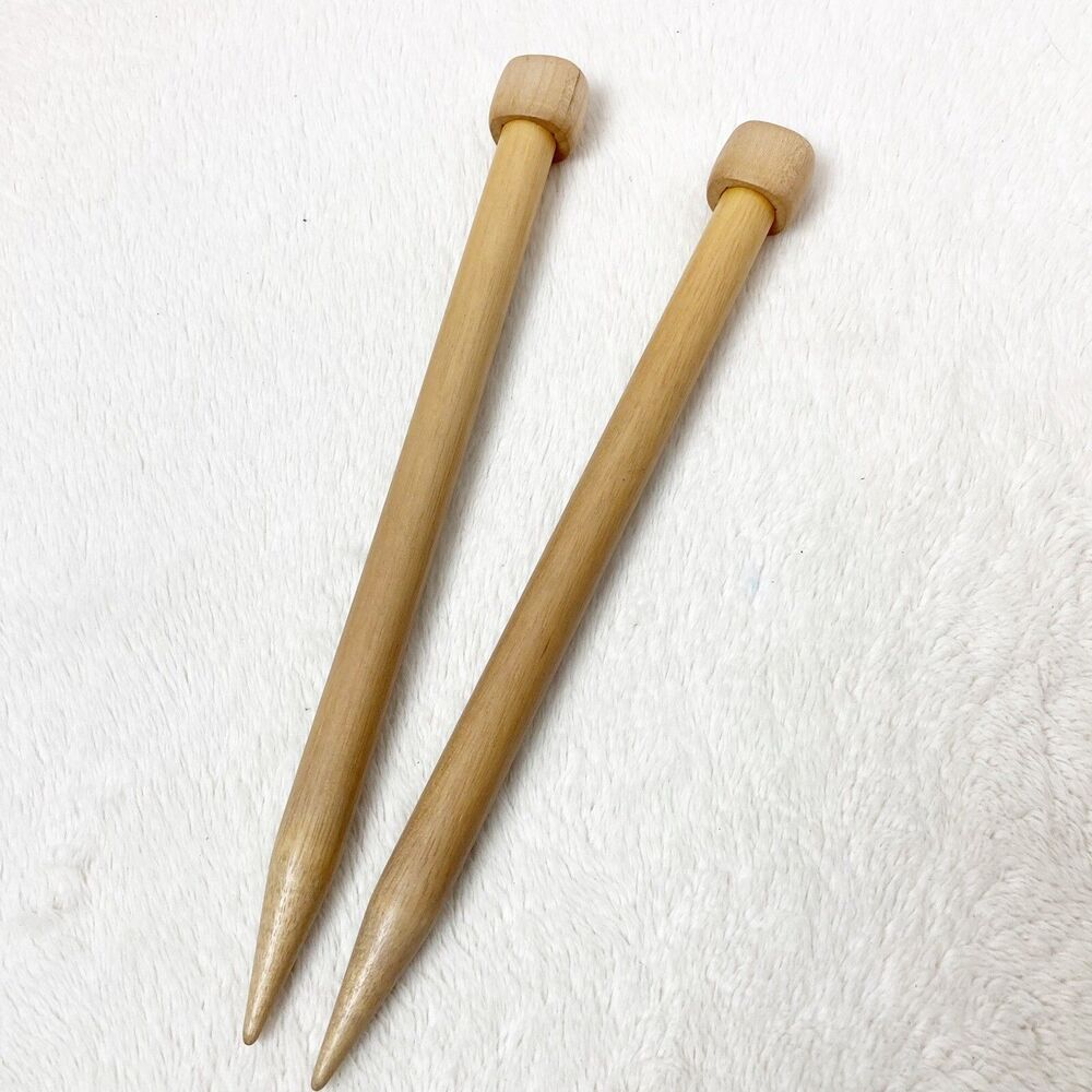 Clover Takumi Bamboo Single Point Knitting Needles 10"-US 19/15mm